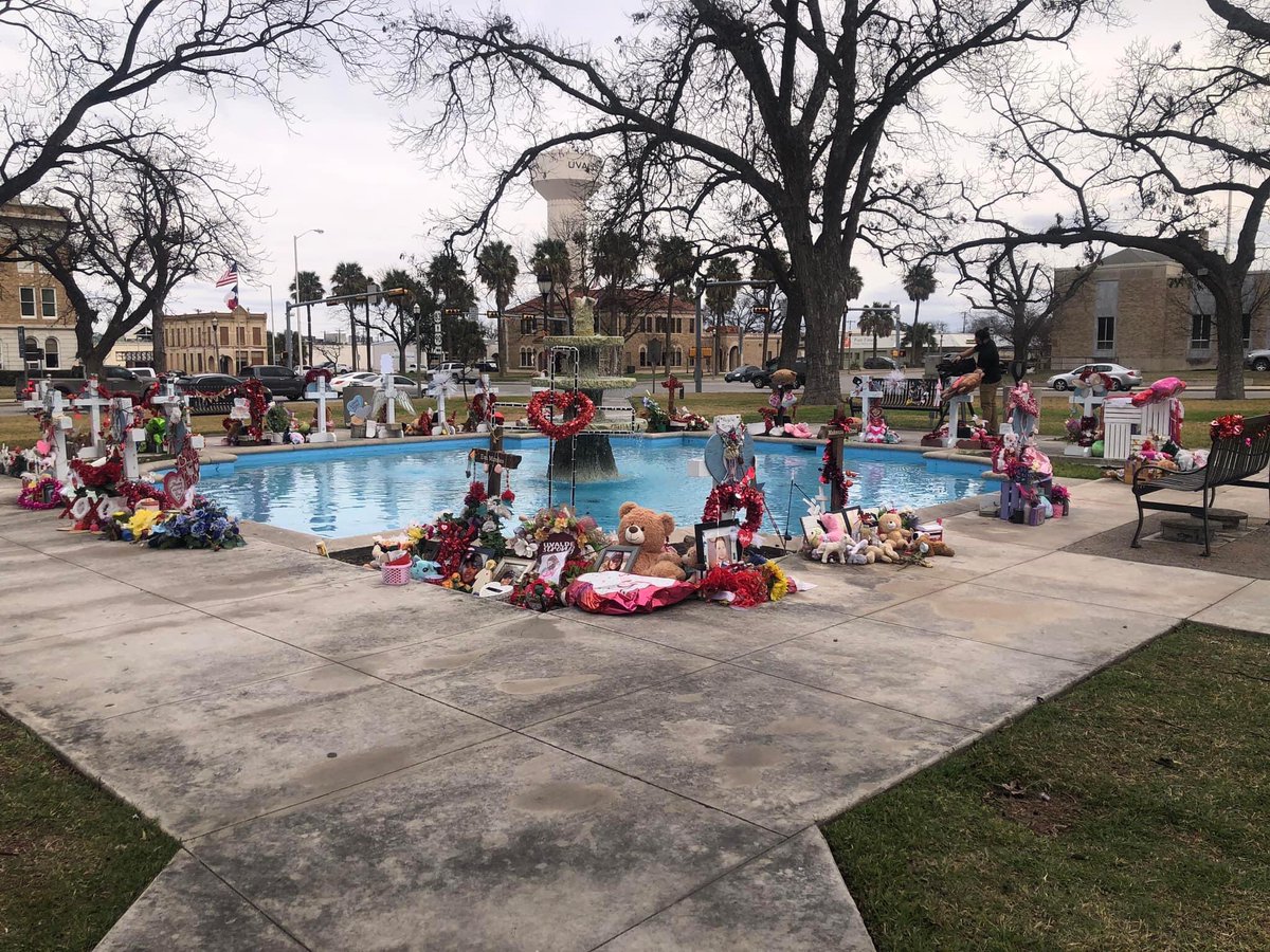 Nine months. 21+1 angels look over a world they should still be in and I’m so, so sorry to each family for the pain they walk through.
+
Say their names:

Nevaeh Bravo, 10⁣
Jacklyn “Jackie” Cazares, 9
Makenna Elrod, 10⁣
Jose Manuel Flores Jr., 10⁣
Amerie Jo Garza, 10⁣

(1/3)