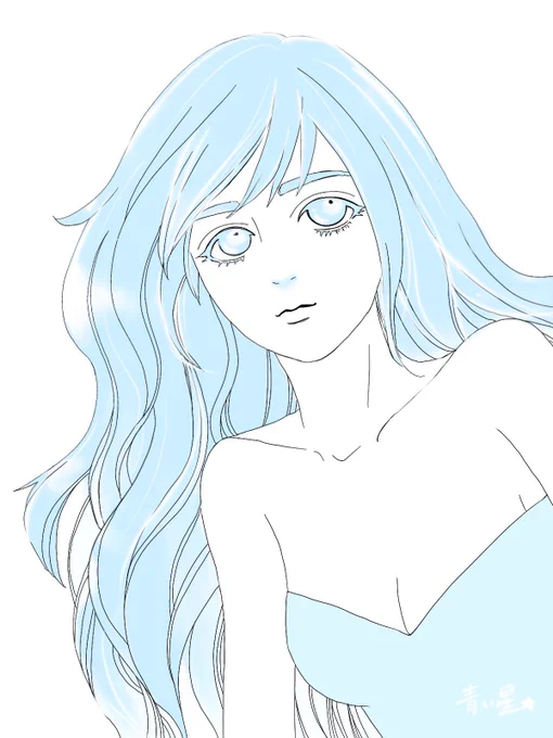 なんかねぇまた雪すごいよ降るねぇ・・#お絵描き#イラスト#女の子 