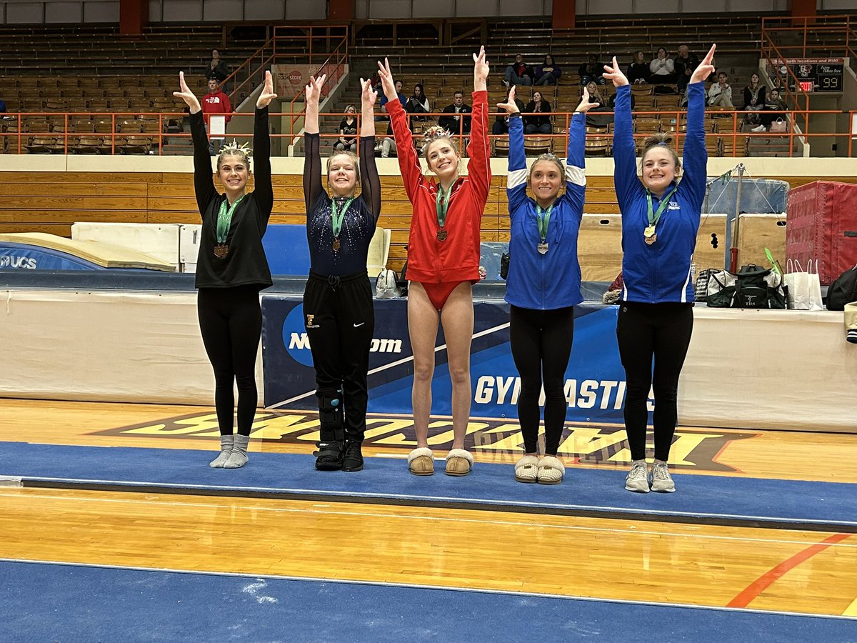 FlippingEagles's tweet photo. Congrats to Mya and Brooke, they are State Bound! On Bars and Floor respectively. Also congrats to this team for an amazing finish this season placing 3rd at the District meet is a great accomplishment! https://t.co/7vtPLnFByN