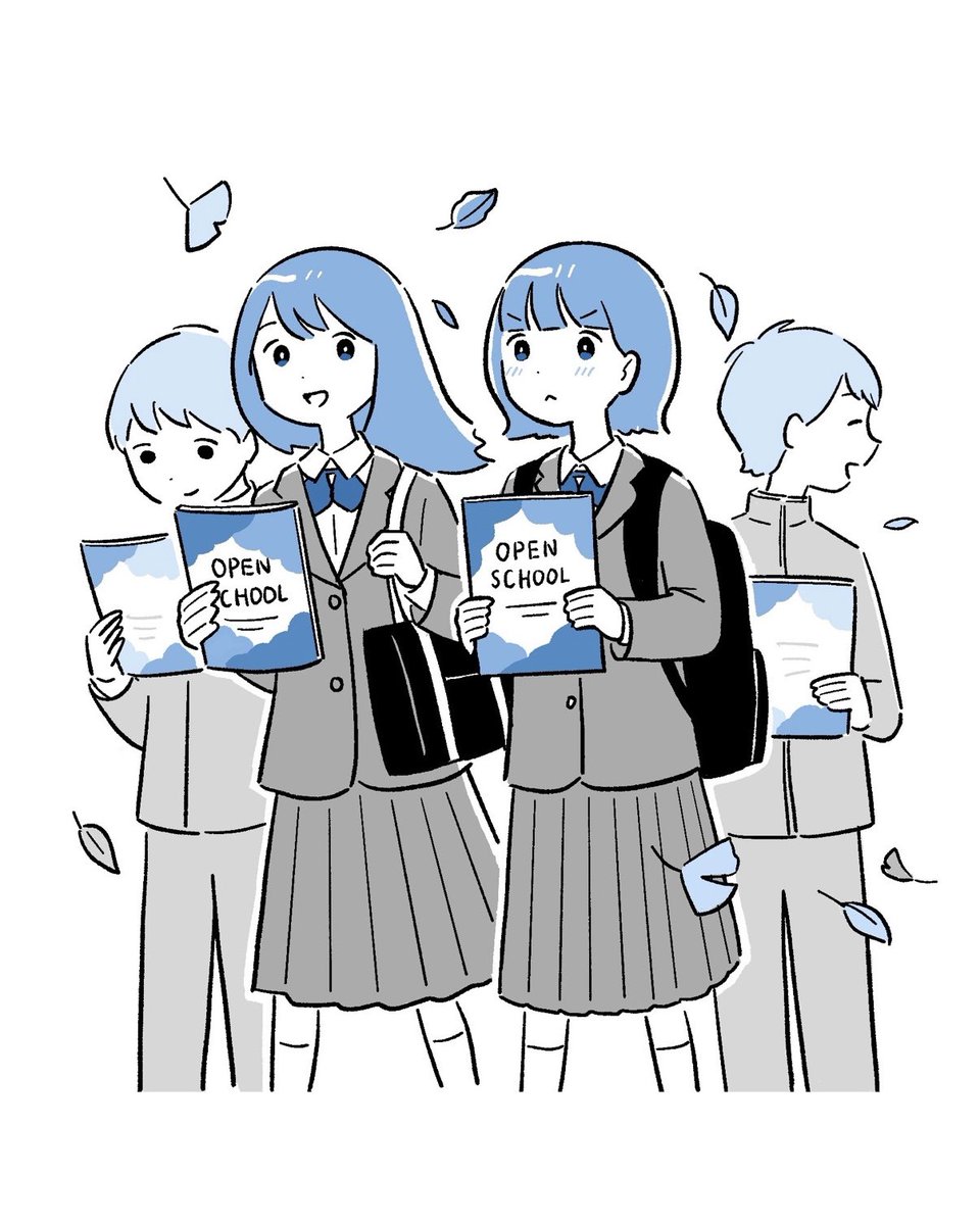 「中学生をたくさん描きました 」|かりた@コミティア144 F20bのイラスト