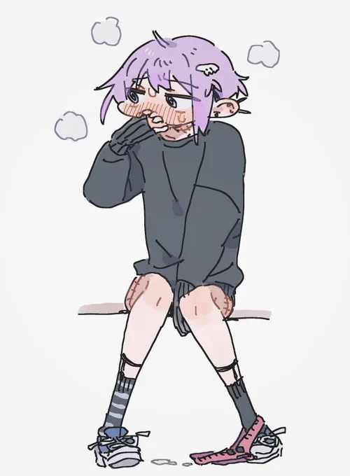 困ってる男 