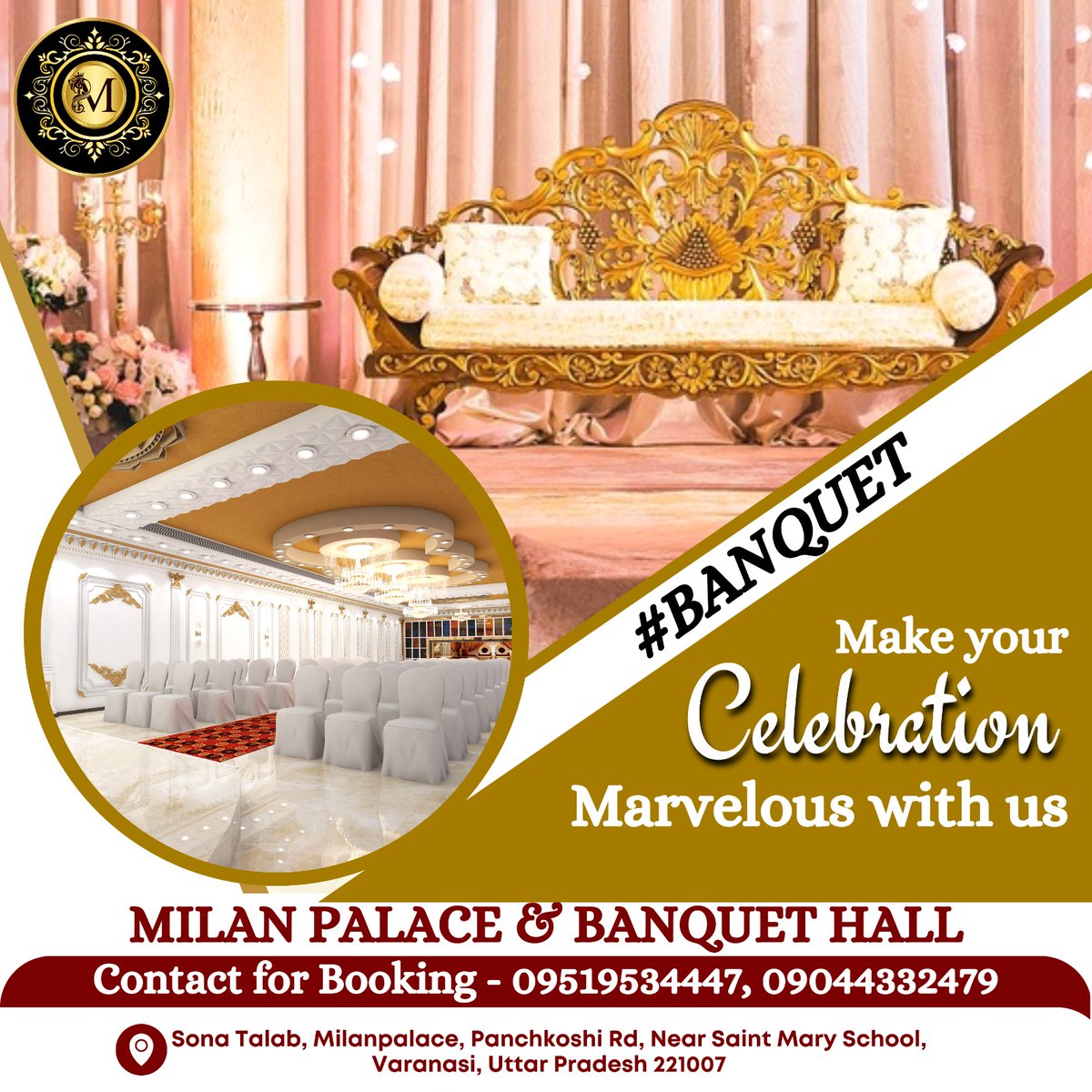 milan_palace's tweet photo. A fantabulous venue for your wedding. Why worry when Milan Palace is with you. Book now

#banquets #happilyeverafter #blessings #weddingdecor
#weddingplanner #weddingvenue #indianwedding
#weddingprops #shaadiwish #foodandservice
#weddingmanager #catering #shaadi #familywedding https://t.co/EtYPirW46V