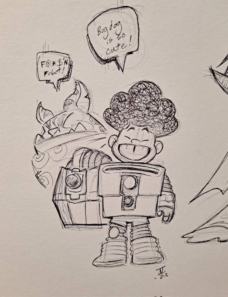 the_varvs's tweet photo. Can't wait for the invasion of season 2!

#mydadthebountyhunter @edogdowning @patrickharpin @jecobiswain #robot #sean #bogdog @netflix #2023 #doodles #varvir #rivrav #ghosttoast #thevarvs https://t.co/2PWPty6gMT