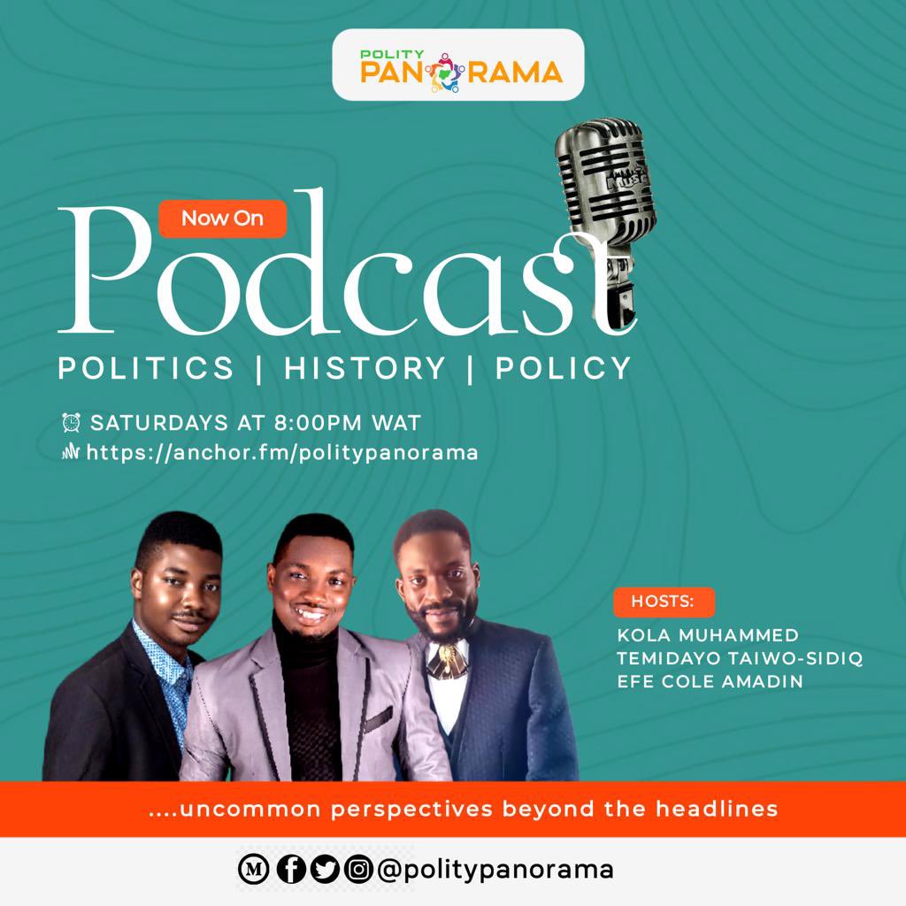 politypanorama's tweet photo. As #NigeriaDecides2023, take a listen 🎧 to our latest episode of the #PolityPanoramaPodcast.
Our Hosts: @theariyo_ , @ecamadin and @kolakollington examined all the key issues, trends and threats to the #NigeriaElections2023.
#uncommonperspectives
https://t.co/784ssprQOE https://t.co/MX0HhDQ4tX