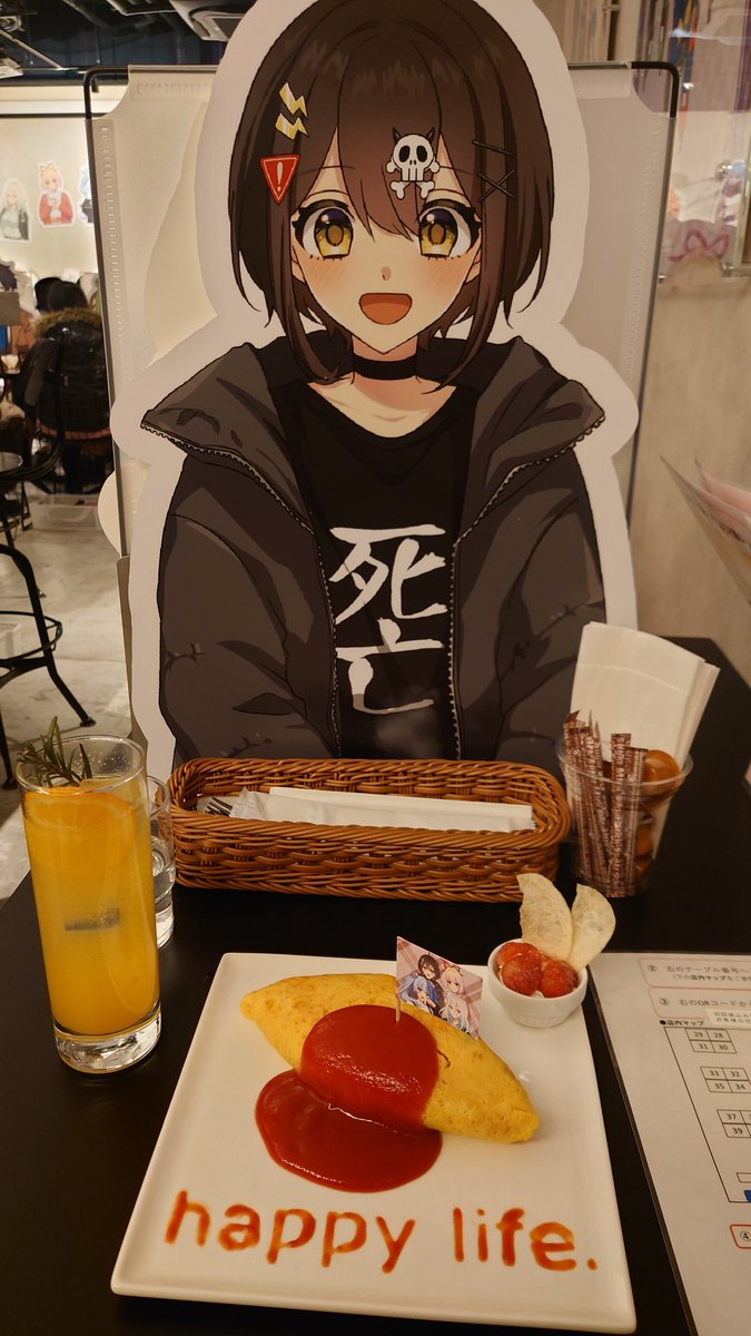 yukky20020410's tweet image. 今日はProttのカフェに行って来ました!
#Prott
#Prottコラボカフェ
#テイコウペンギン
#円満解決エンマちゃん
#混血のカレコレ屋
#全力回避フラグちゃん
#秘密結社ヤルミナティー