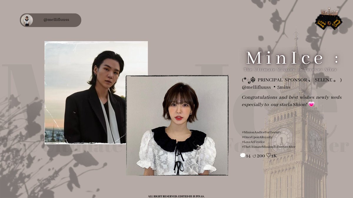 mellifluuss's tweet photo. ⠀
sns 📸:
👥: @CLNDSTXNE , @_O222523
Congratulations and best wishes especially to our Starla! 🥺
#MinionAndIceForEternity ⠀⠀#OnceUponARoyalty #LoveAtFirstIce
⠀⠀#TheUltimateMissionToForeverAfter
⠀ https://t.co/dNhoRSHLQr