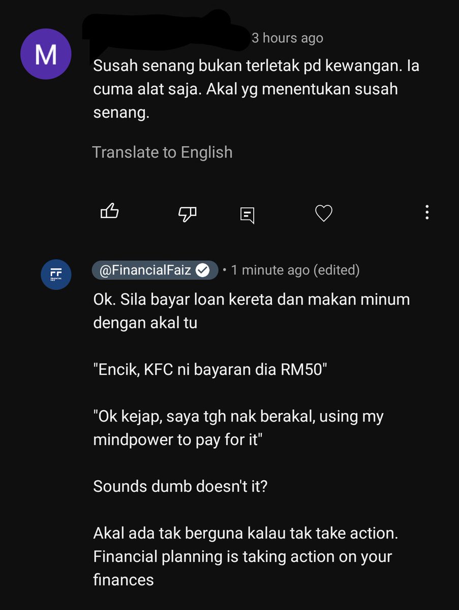 financialfaiz's tweet photo. Ni geng² kedai kopi, sembang panjang lebar tapi bila orang suruh take action, to be responsible for their own money, dia melawan

"Kewangan tak penting, akal je dah cukup" 

They have 99 solutions but an action ain't one https://t.co/ATQ7WN28d0