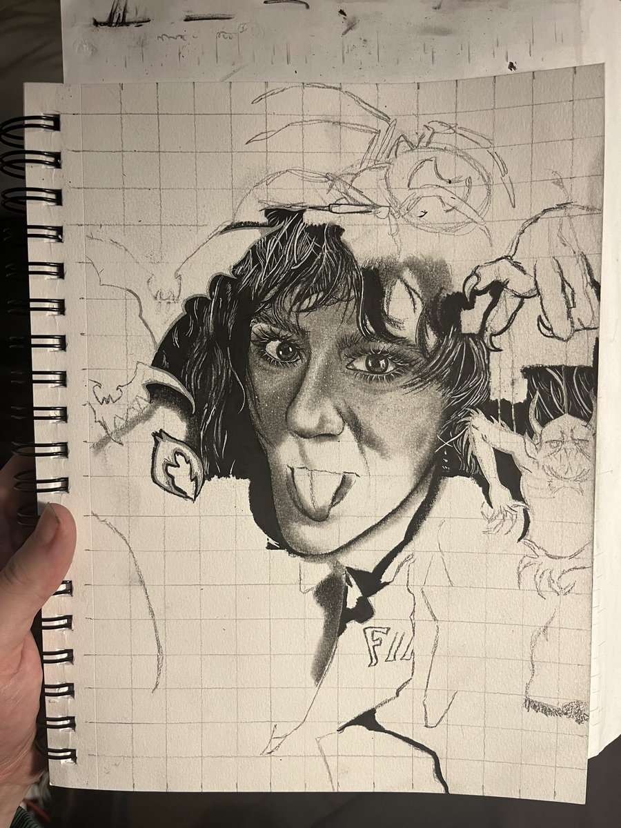 dreadfulbella's tweet photo. eddie munson wip!! respectfully i am very excited about this piece #EDDIEMUNSON #StrangerThings #eddiemunsonfanart #strangerthingsfanart https://t.co/NYPcQLisgq
