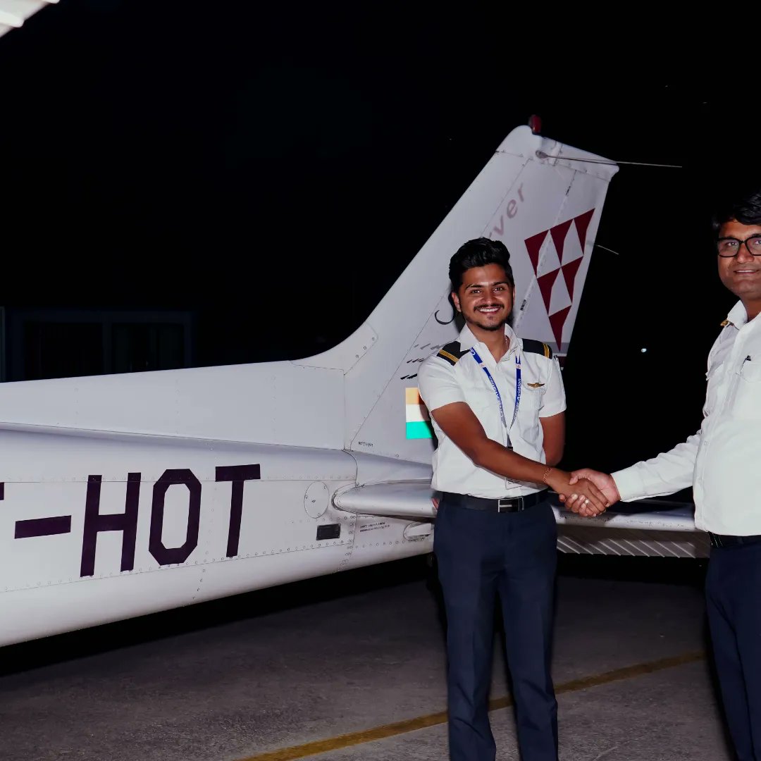 Carveraviation's tweet photo. "Those who fly solo,have the strongest wings"
Cadet.Sameer Mandvekar successfully completed his first solo flight.
Congratulations to you on your well deserved success.
#solotraining #soloflight #flyingdream #flyingschool #flyingschoolindia #flyingtrainingschool #flying https://t.co/NtSxtlck4c
