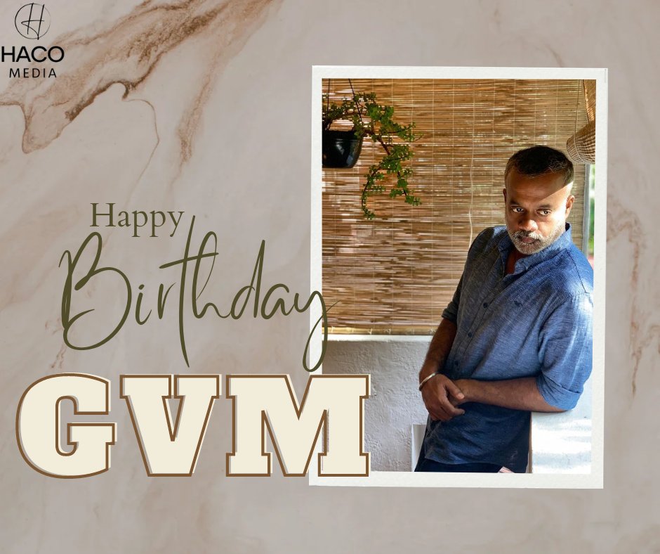 Haco_Media's tweet photo. Wishing a Classy Filmmaker #GauthamVasudevMenon ❤️ A Very Happy Birthday &amp; Successful Year Ahead ✨️

@menongautham

#HappyBirthdayGVM
#HBDGVM
#HappyBirthdayGauthamVasudevMenon
#HBDGauthamVasudevMenon #GVM https://t.co/SU8wuSaYXu