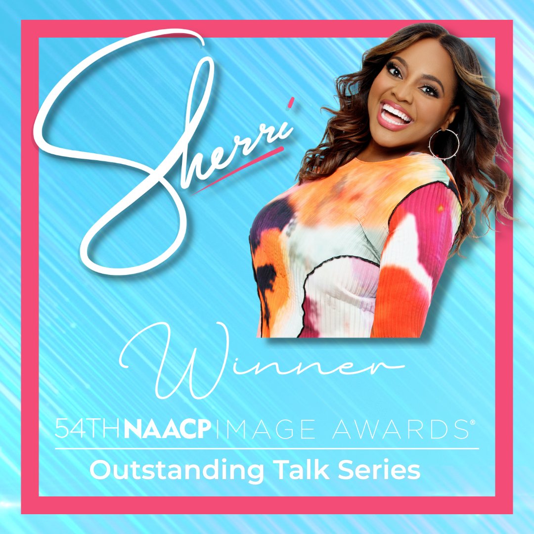 sherrishowtv's tweet photo. Congratulations to @sherrieshepherd and our entire production team on their @naacpimageaward WIN for Outstanding Talk Series! And of course a special THANK YOU to you family for voting! ❤❤❤❤

#sherri #sherrishowtv #naacpimageawards #outstandingtalkseries #legendary https://t.co/DpPzYZduV6
