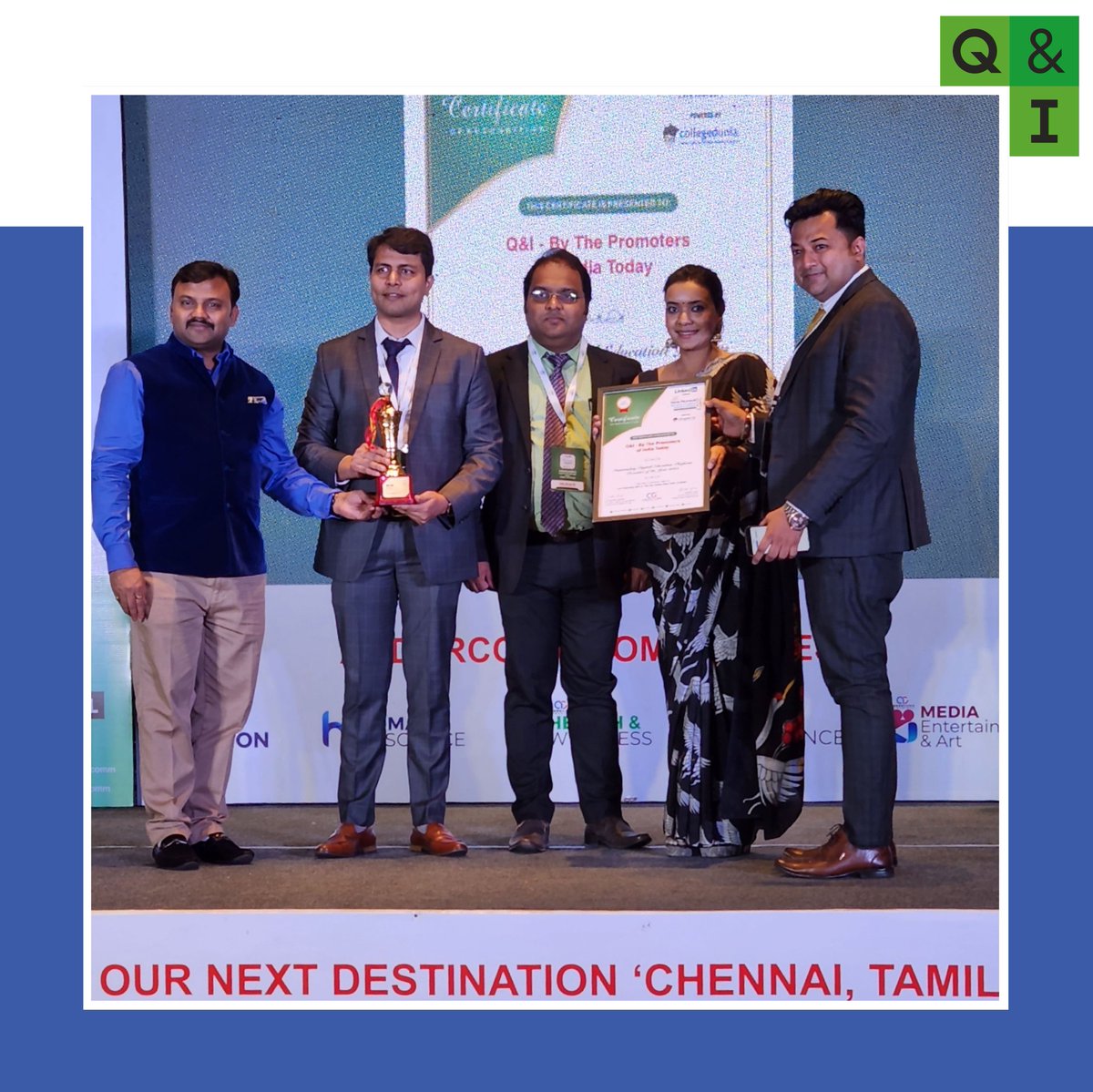 joinQandiToday's tweet photo. We are thrilled to share that Q&amp;I has been recognised as 'Outstanding Digital Education Platform Provider of the Year 2023' and will be awarded at the upcoming Education Leadership Summit &amp; Awards 2023 on Feb 23 in Kolkata. Q&amp;I is also an Associate Partner for this event.
#QandI https://t.co/ucTnB3s7gl
