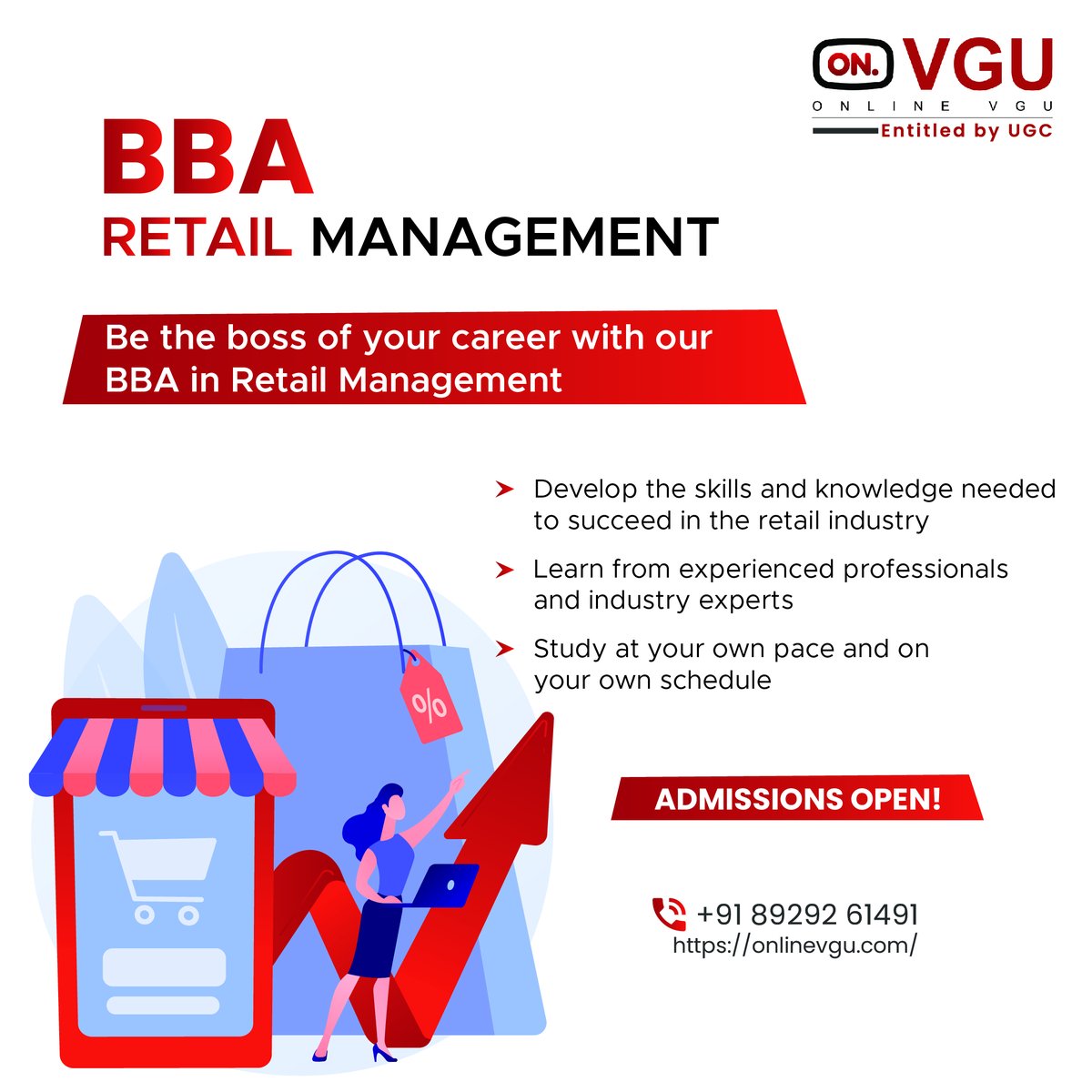 Online_VGU's tweet photo. Join the BBA in Retail Management and Gain a Competitive Edge in the Rapidly Evolving Market.
Admissions Now Open!
#OnlineVGU #BBA #Retail #Management #elearning #EnrollNow #AdmissionsOpen #careers  #futureleaders https://t.co/TiTPFjDng4
