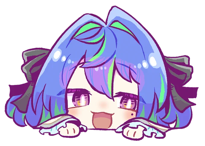 頭に乗せるネモた  #涼海ネモ新衣装 