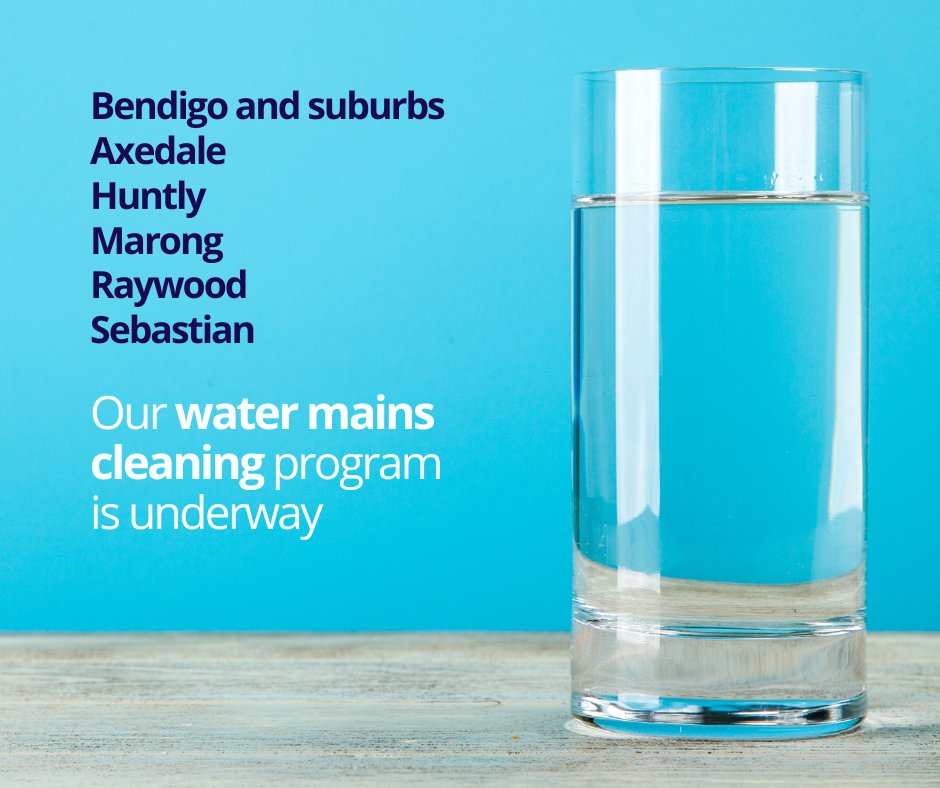 Coliban Water on Twitter "Our annual water mains cleaning program in