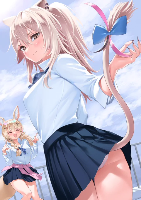 いたずら#獅白ぼたん  #ししらーと#尾丸ポルカ #絵まる#ホロライブ 