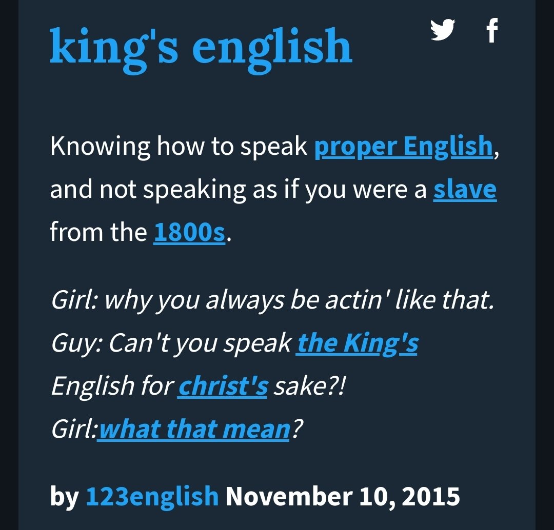 Kanako on Twitter ""The Restoration of the King's English""