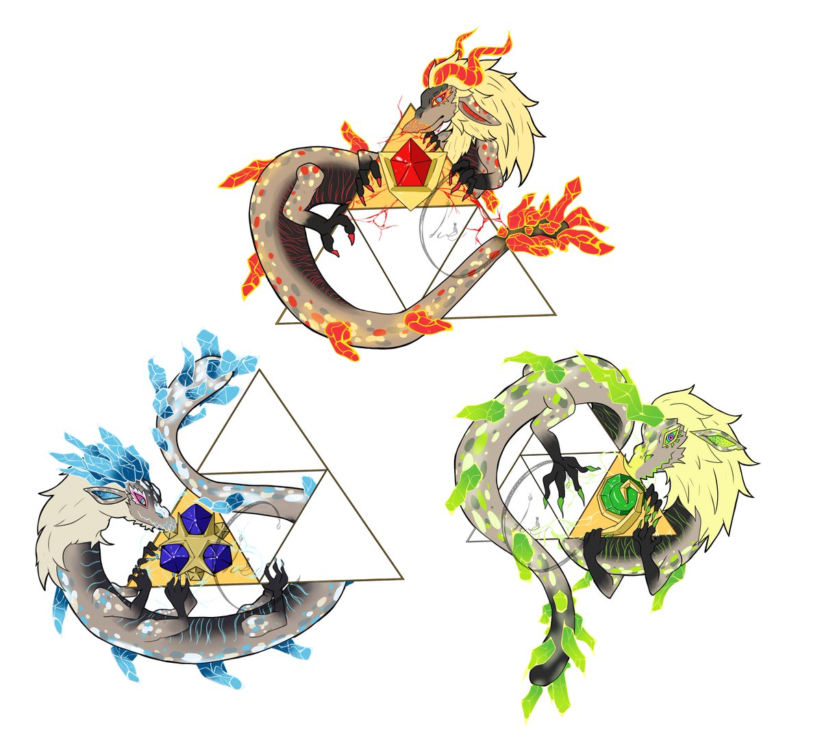 clueless201's tweet photo. We just got our sister tattoos today, and I told my sisters I would only get a sister tattoo if I was the one to design them. So, here are the designs for all three tattoos. 
Please do not copy, steal, or trace my art.
#tattooart #LegendofZelda https://t.co/5Cl0kZ3vtA