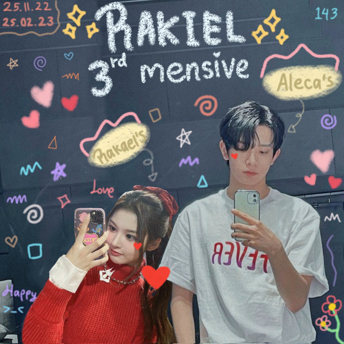 coralleca's tweet photo. 🦌💌Rakiel Mensive

ciee udah 3 bulan🥁 aku bingung jujur mau ngomong apa tapi intinya aku sayang mas raka banget❤️ nanti aku kasih cium seratus kali deh ya khusus mensive ini. i love you the most mas rakaaa❤️ https://t.co/tyqvvNrV8C