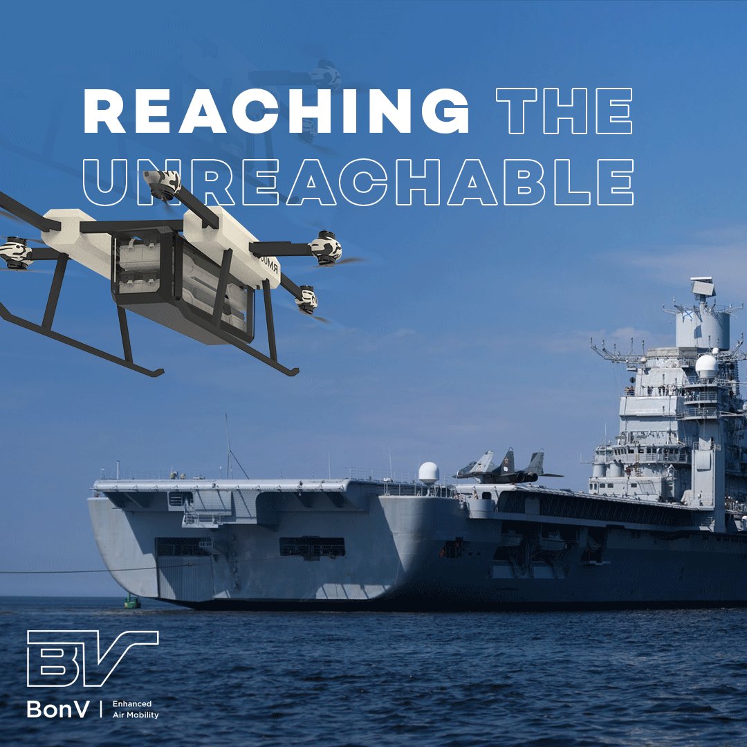 Breaking boundaries, soaring over seas with #BonVAerospace 

#BonV #airtaxi #futureairmobility #evtols #dronetechnology #space #spaceengineering 🚀