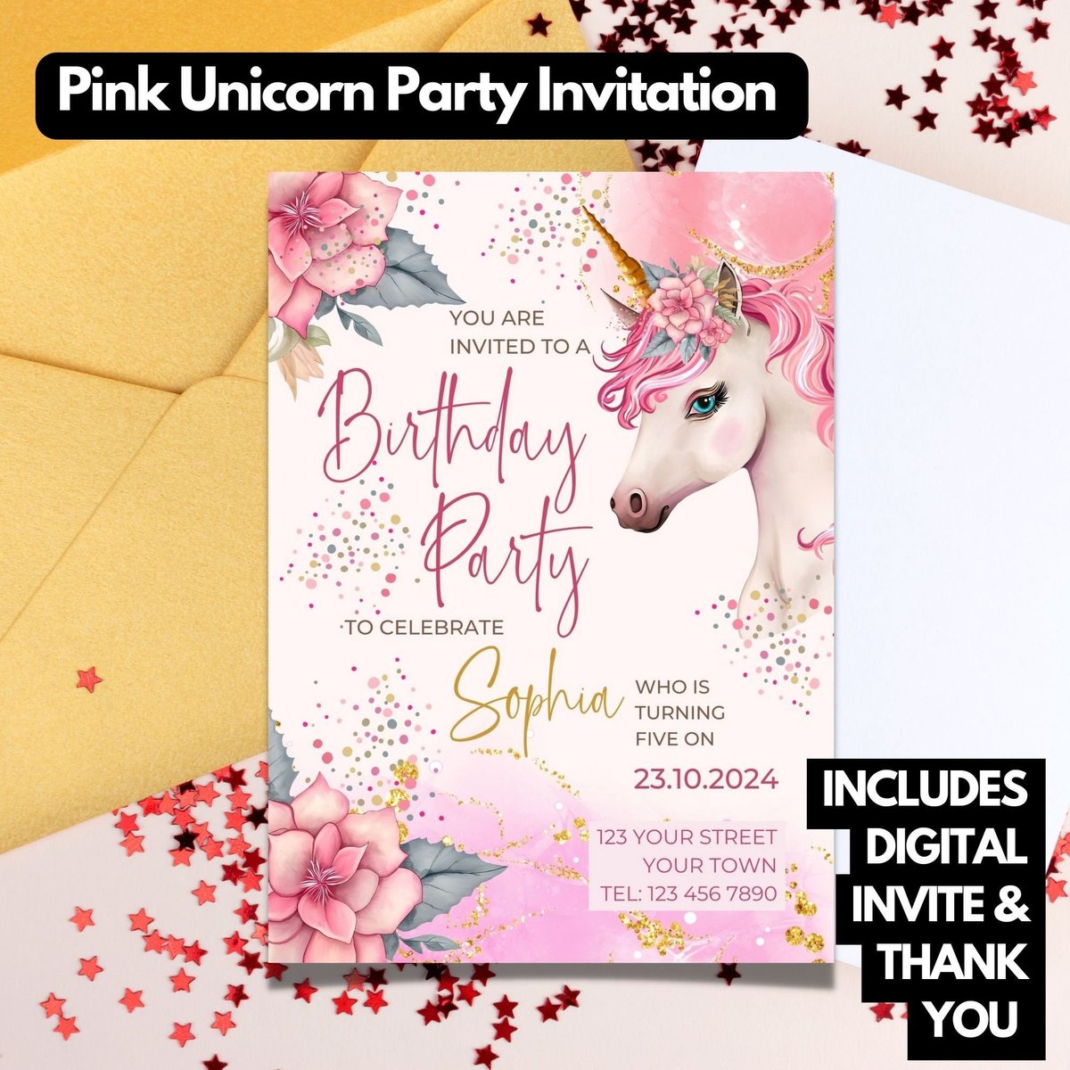 DesignHouzA's tweet photo. Unicorn's for a birthday party? Visit https://t.co/YFsqSDIxS6: Editable Pink Unicorn Birthday Invitation Template Birthday Party Invite Unicorn Girl Birthday Instant Download Digital Birthday https://t.co/2naZGAeyev #birthday #birthdayinvite #birthday #unicorn https://t.co/aTYNhcY6PN