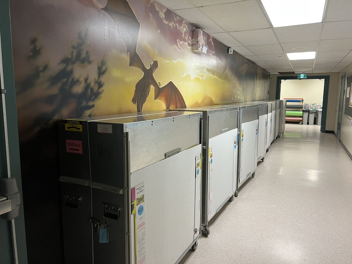 When we see these big crates roll in, it can only mean 1 thing! Book Fair!!! The Book Fair is on all next week.  Students will be able to shop during their library blocks, as well as every day after school!  Both French &amp; English books available.  Don’t miss out 😊