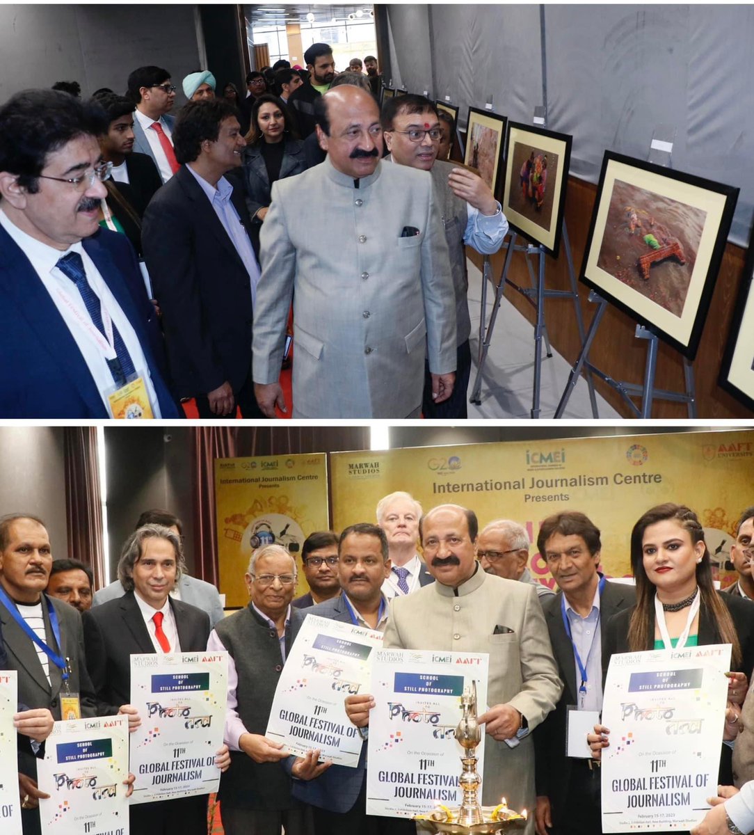 Exhibition of Still Photography was inaugurated during 11th Global Festival of Journalism Noida 2023- by AAFT School of Still Photography #exhibition #stillphotography  #inaugrated #11thEdition #global #festival #journalisn #noida2023 #Aaft  #schoolofstillphotography #icmei