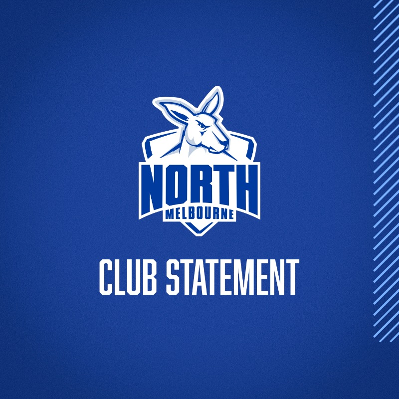 NMFCOfficial's tweet photo. Tarryn Thomas will return to training on Monday, after stepping away from the club following allegations of inappropriate behaviour.

He will remain unavailable for selection until his respectful behaviour program has been completed to the satisfaction of the club.
