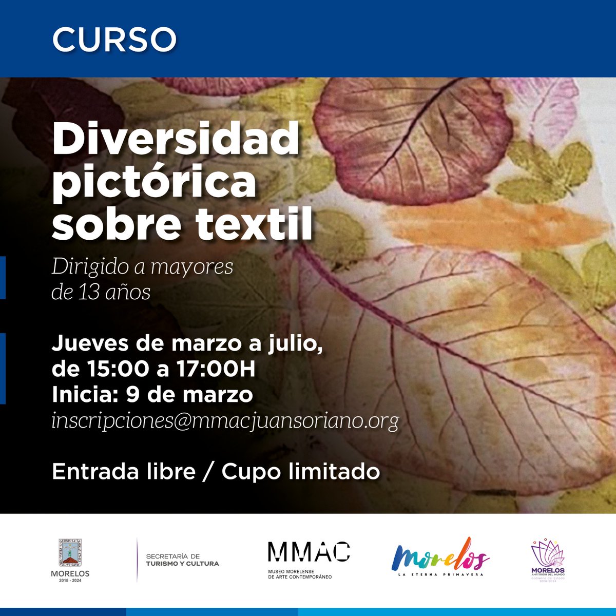 mmacjs's tweet photo. 🔊 A partir de marzo iniciamos nuevos talleres. Revisa nuestra e card para ver si son lo tuyo, inscríbete, y te esperamos para crecer juntos. ¡No te los pierdas!
#MMACJS https://t.co/t12lFNhE55