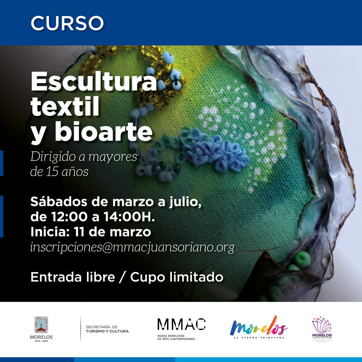 mmacjs's tweet photo. 🔊 A partir de marzo iniciamos nuevos talleres. Revisa nuestra e card para ver si son lo tuyo, inscríbete, y te esperamos para crecer juntos. ¡No te los pierdas!
#MMACJS https://t.co/t12lFNhE55