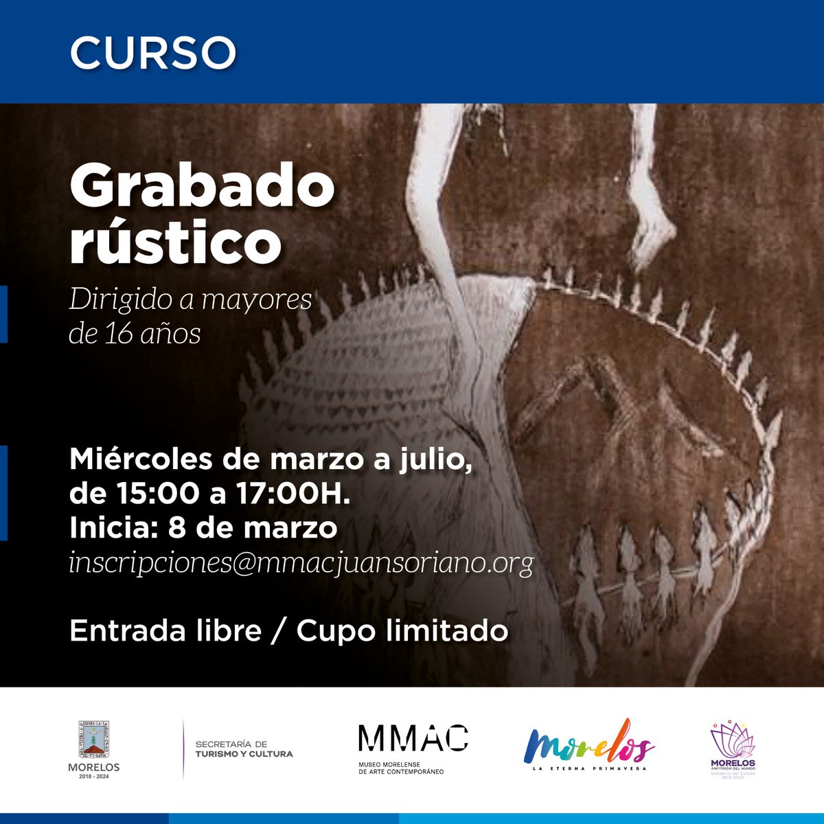 mmacjs's tweet photo. 🔊 A partir de marzo iniciamos nuevos talleres. Revisa nuestra e card para ver si son lo tuyo, inscríbete, y te esperamos para crecer juntos. ¡No te los pierdas!
#MMACJS https://t.co/t12lFNhE55
