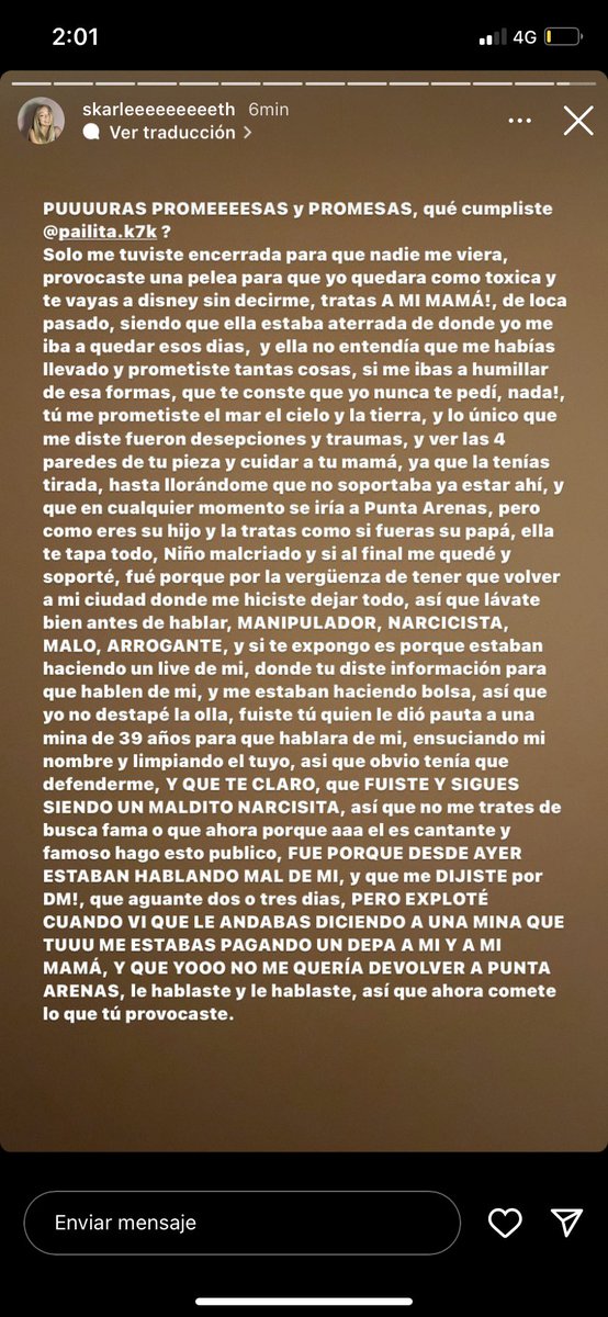 bgaraa01's tweet photo. Lo que subió la ex del pailita a su ig ctmmmm 👀👀👀👀
Y también subió capturas de su conversación con el pailita 🫣🫣🫣 
#pailita #chismesito https://t.co/6B5BOZm7nC