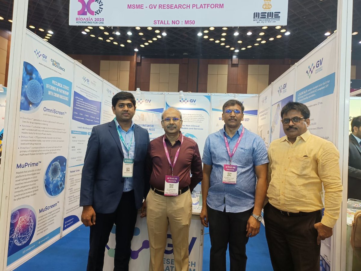 An incredible day 1 interacting with dignitaries and industry enthusiasts.
Looking forward to yet another amazing day 2.
We are at Booth: M50!
Explore a wide range of preclinical offerings from our partners - @WeAreEnvigo <a href="/crownbioscience/">Crown Bioscience</a> NEXEL

@TS_LifeSciences 
#BioAsia2023