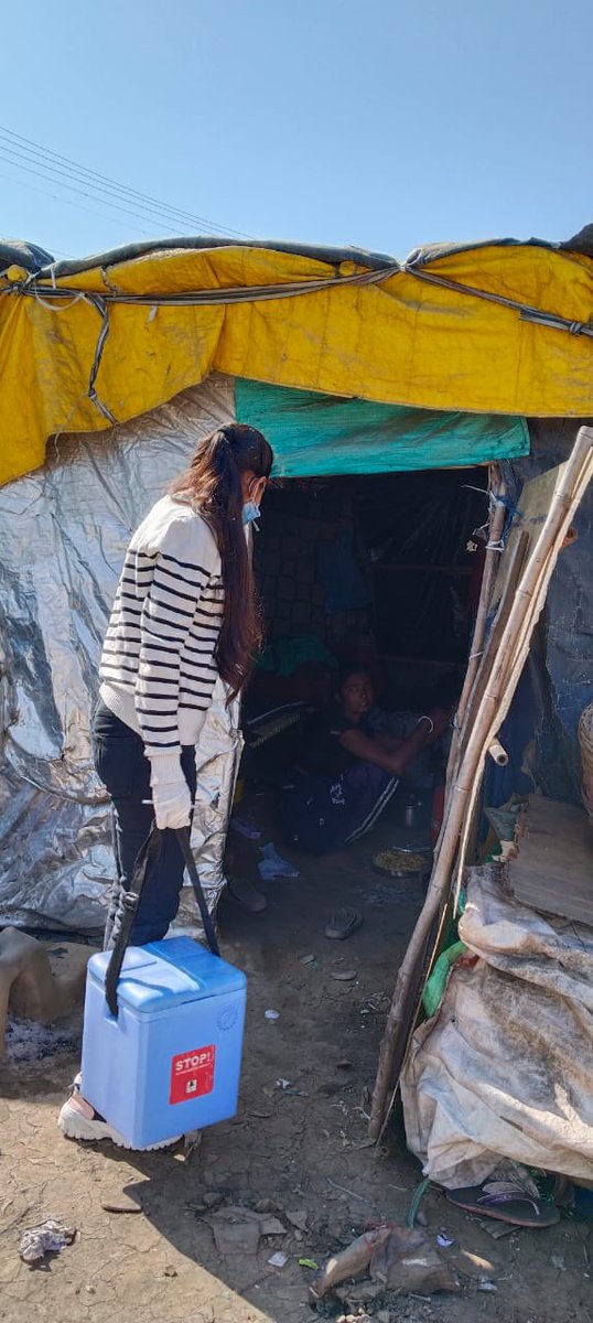 tcifindia's tweet photo. Our Vaccinators are reaching hard to reach areas to bring  #COVID19 vaccine to the door steps of most vulnerable communities in India. At @tcifindia we appreciate vaccinators efforts in controlling Covid-19 disease in India. @USAID_MOMENTUM @JSIhealth @gavi @MoHFW_INDIA https://t.co/jwueMczBs9