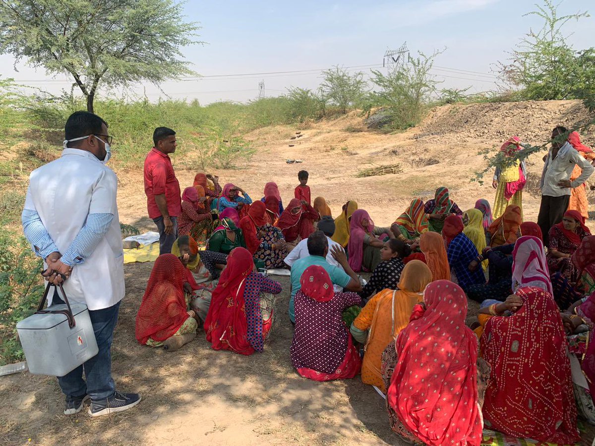 tcifindia's tweet photo. Our Vaccinators are reaching hard to reach areas to bring  #COVID19 vaccine to the door steps of most vulnerable communities in India. At @tcifindia we appreciate vaccinators efforts in controlling Covid-19 disease in India. @USAID_MOMENTUM @JSIhealth @gavi @MoHFW_INDIA https://t.co/jwueMczBs9