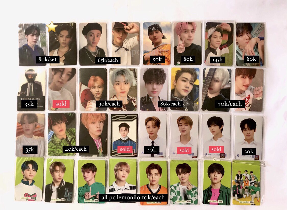 cimollkentank's tweet photo. WTS WTS WTS [Update]

PC OFFICIAL NCT!! (Kun, Taeyong, Mark, Hendery, Rejun, Jeno, Jaemin, Chenle, Jisung, Haechan)💥💚
📍 Dom Jogja
🍊 Bisa orenn
💥 Boleh nego
Take all✅
Take each✅
Mostly GOOD CONDI, ada yg masih sealed jugaaa🥰✊🏻
#wts #wtb #pc #pcnct https://t.co/JE5TD8UQTD