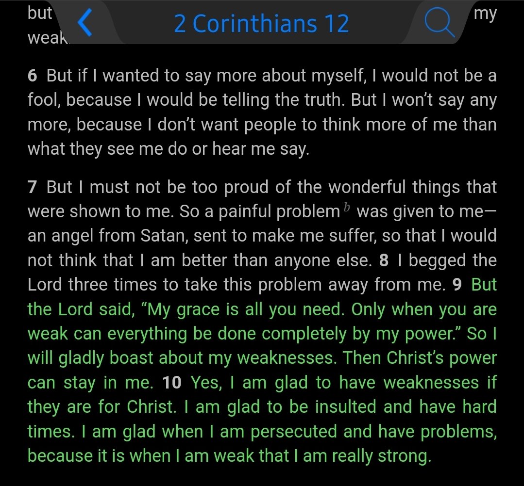 Paul said he was the worst of sinners.

1 Tim 1:15
Here is a true statement that should be accepted without question: Christ Jesus came into the world to save sinners, and I am the worst of them.

This made the power of Christ strong in him.
