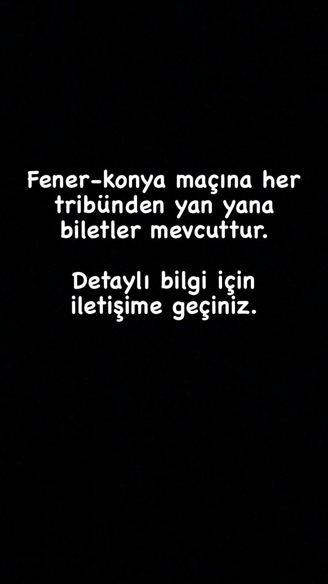 #FBvKNY #FBvKON #Fenerbahce #fenerbahcebilet #fenerbahcebiletdevir #fenerbahcebiletdevret #fenerbahcekonya #biletarıyorum #biletdevir #biletdevret FENERBAHÇE KONYA MAÇINA HER TRİBÜNDEN BİLETLER MEVCUTTUR. DETAYLI BİLGİ İÇİN İLETİŞİME GEÇİNİZ.