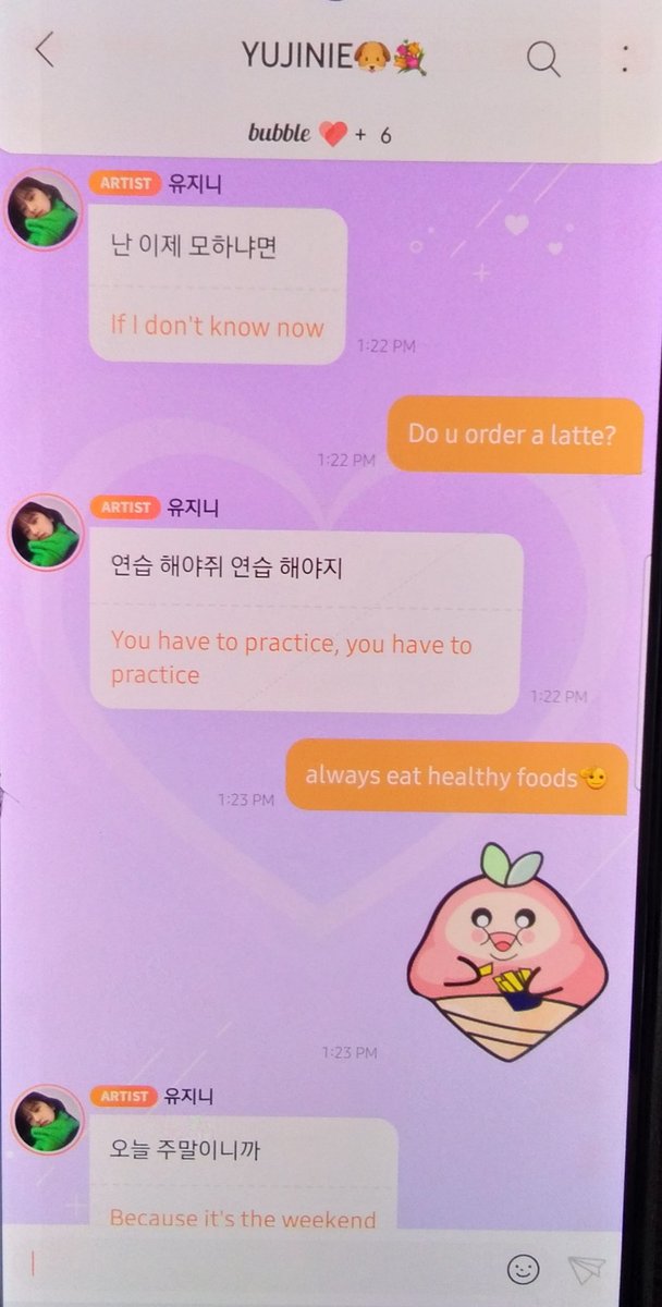 LuckyYna96's tweet photo. Yujin Bubble Update!
πΆπ«Άπ«Άπ«Ά
#AnYujin #Yujin #AnDaengdaeng #Yujin #Bubble #IVE #Wonyoung #JangWonyoung #PuppyYujin #BunnyWony #DIVE https://t.co/cVYJihEpsy