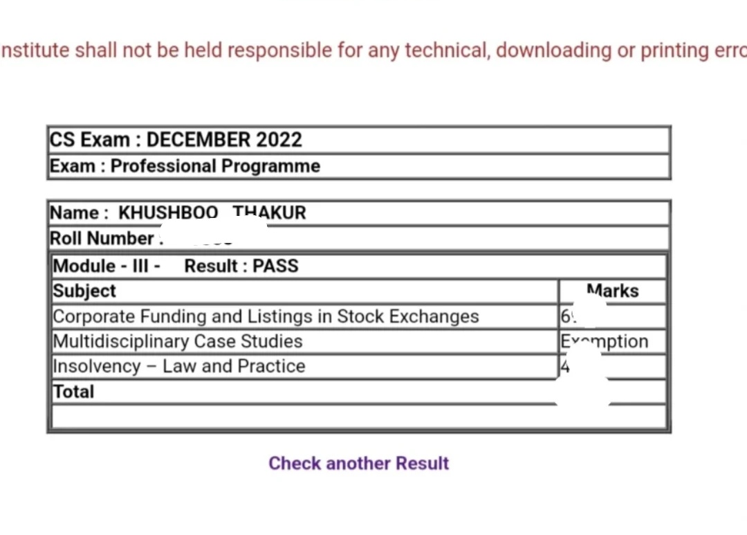 Khushbu711's tweet photo. 17 papers down, 3 more to go!

#CSresults #icsi #CSTwitter @icsi_cs https://t.co/HAhivrhkXW