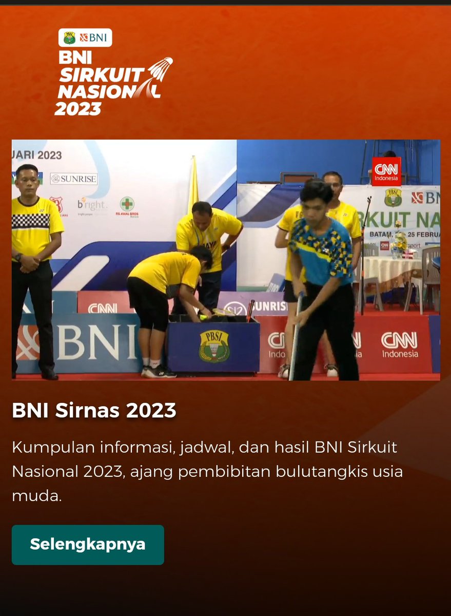 yurmilani2's tweet photo. Semangat bersama sukseskan 
BNI Sirnas 2023 Batam
#XporaSirnasBatam
#Badmintondidetikcom
#BNISirnas2023 https://t.co/0IUMN6slI0