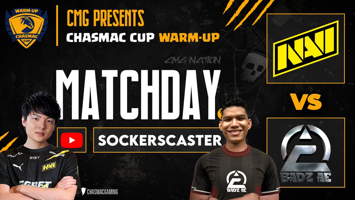 Sockers SU (@sockers_) on Twitter photo Sábado 16.00 CET ⏰️ 10.00 EST
YT📺youtube.com/live/mPPXz9XkN…
Tw📺twitch.tv/sockerssu
<a href="/ChasmacGaming/">Chasmac Gaming</a> #WARMUPCHASMAC
ROUND 32
<a href="/NAVI_coc/">NAVI Clash of Clans</a> VS <a href="/Badzinger_CoC/">BADZINGER</a>
Caster🗣️🎙<a href="/Sockers_/">Sockers SU</a>
RT🔄 please Sábado 16.00 CET ⏰️ 10.00 EST
YT📺youtube.com/live/mPPXz9XkN…
Tw📺twitch.tv/sockerssu
<a href="/ChasmacGaming/">Chasmac Gaming</a> #WARMUPCHASMAC
ROUND 32
<a href="/NAVI_coc/">NAVI Clash of Clans</a> VS <a href="/Badzinger_CoC/">BADZINGER</a>
Caster🗣️🎙<a href="/Sockers_/">Sockers SU</a>
RT🔄 please