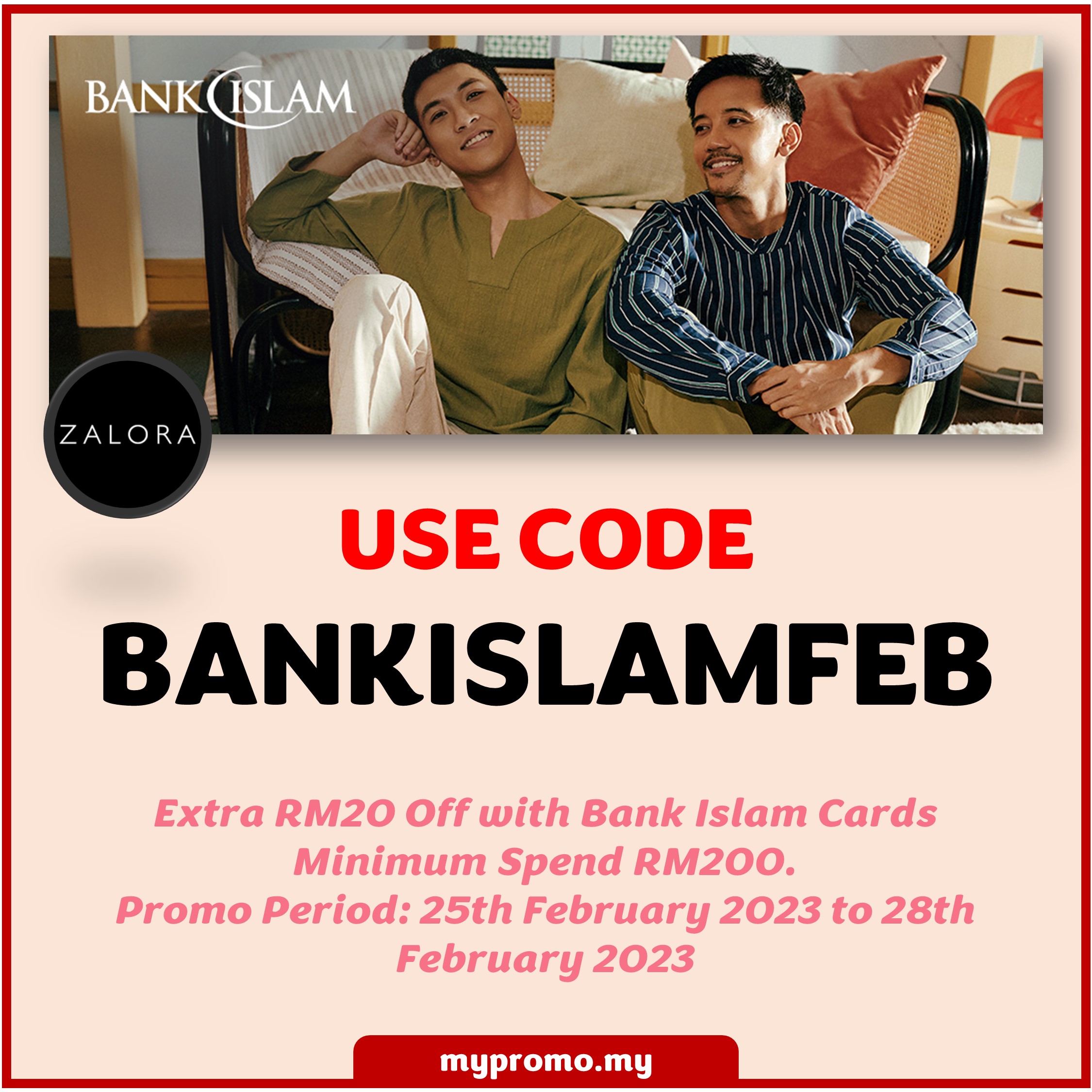Zalora x Payday Bank Islam Promo Code