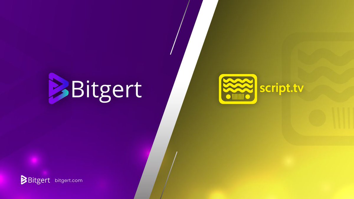 Bitgert - $BRISE (@bitgertbrise) on Twitter photo ⚡️Partnership Ann : <a href="/script_network/">Script Network</a> to integrate Bitgert chain
Script Network is a open source live tv platform, protocol, and video storage network (📺 , 💰) ⚡️Partnership Ann : <a href="/script_network/">Script Network</a> to integrate Bitgert chain
Script Network is a open source live tv platform, protocol, and video storage network (📺 , 💰)