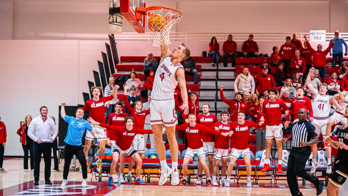 <a href="/SJU_Basketball/">SJU Basketball</a> advanced to the MIAC championship game for the 4th-consecutive tournament (5th in the last 6) w/a 67-56 win over St. Olaf tonight in Sexton Arena!

RECAP: gojohnnies.com/news/2023/2/24…

#GoJohnnies #d3hoops