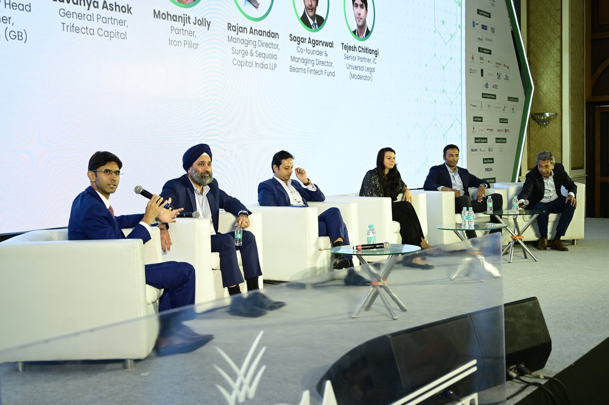 IndianVCA's tweet photo. We thank @anjani_k_b, Lavanya Ashok, @jollymoh, @RajanAnandan, @SagarAgarvwal, &amp; @Tejesh_C for shedding light on how VC investments in India have evolved at the #IVCAConclave.
@globalbrains_jp  @TrifectaCap @ironpillarfund   @sequoia  @Beamsvc @ICULLaw https://t.co/FiUAagfyzd