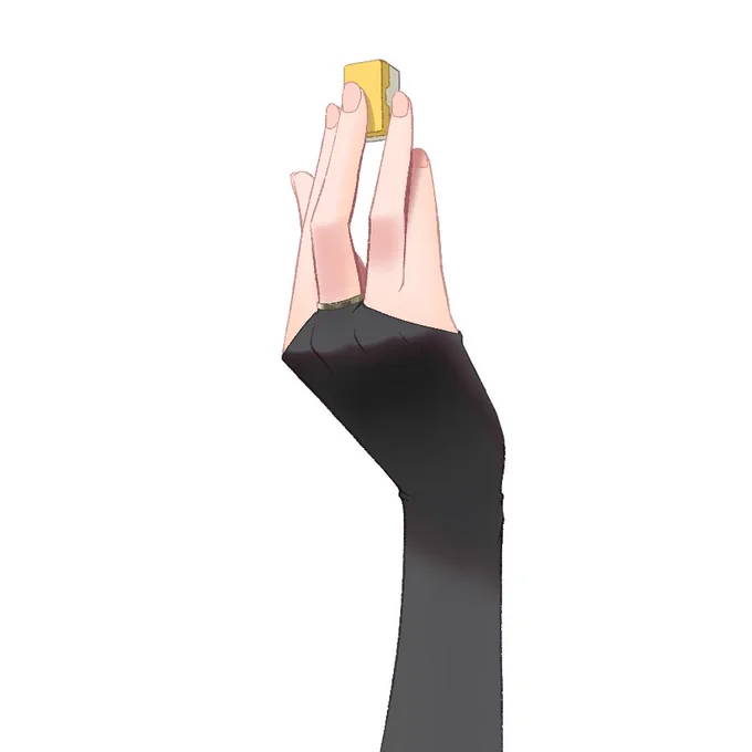 専用の手描いてみた、その1(使用例と透過画像) #緑仙はやく見ろ 