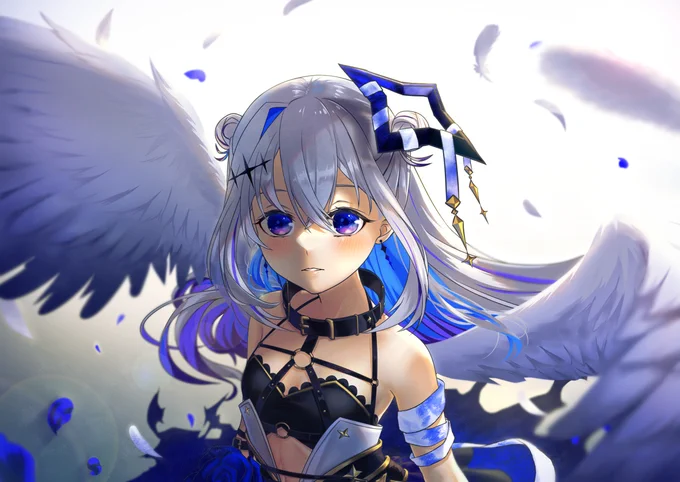 天音かなた墮天使裝 #ホロライブ #天音かなた #バーチャルYouTuber #女の子 #hololive #天使 #新衣装  