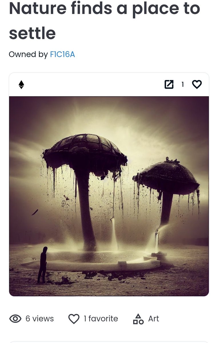 ozmettin1's tweet photo. Gm #nftcomuunity
SOLD!!
"Nature finds a place to settle"
https://t.co/gyDh6hhKUT
Have a great weekend! β€οΈ https://t.co/dLLJGiuccc