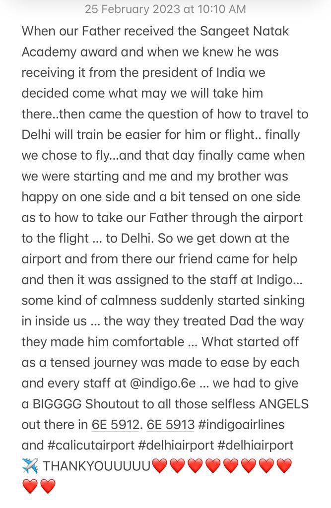 Thankyou @IndiGo6E @aaiclcairport @DelhiAirport #indigoair #DelhiAirport #humanity #respect #kozhikode